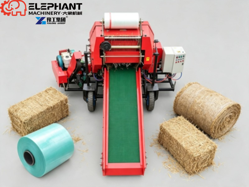Agriculture Farming And Livestock - Agricultural Combined Silage Baler Wrapper Mini