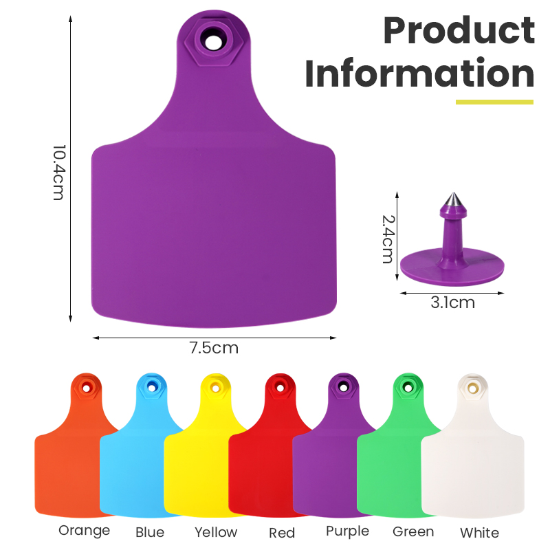 100Pcs Cow Ear Tag Large Size  - Livestock Ear Tag ulasan dan harga