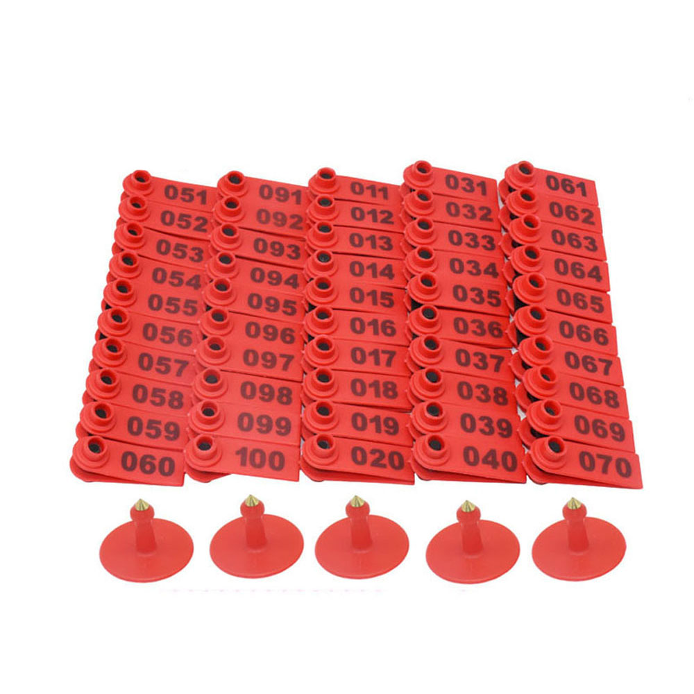 No. 001-100 Livestock Sheep Ea - Livestock Ear Tag ulasan dan harga